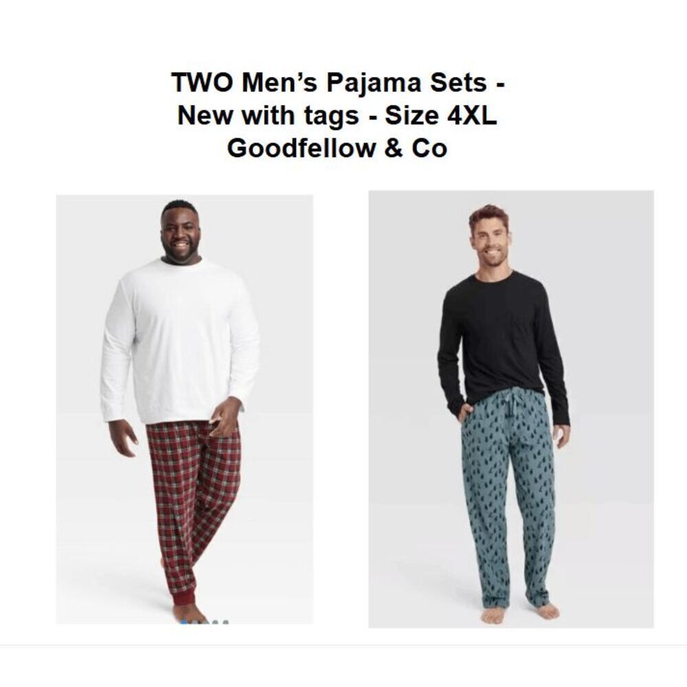Goodfellow TWO NEW PAJAMA SETS men's size 4XL